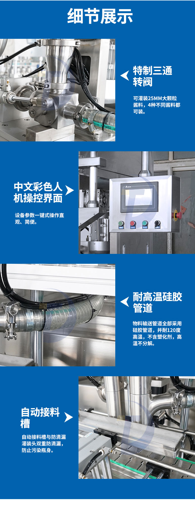 蜂蜜灌裝機(jī)加工生產(chǎn)流水線讓你包裝眼前一亮！